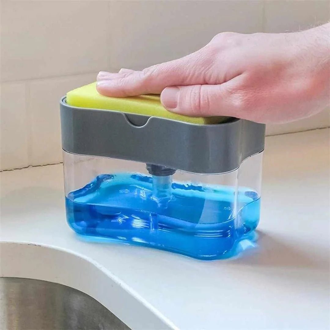 Alfombra de Platos + Escurridor de platos doble + Dispensador de jabón EcoClean™ | Escurre, limpia y protege tus platos ¡todo con un solo combo! - IMASI RD STORE