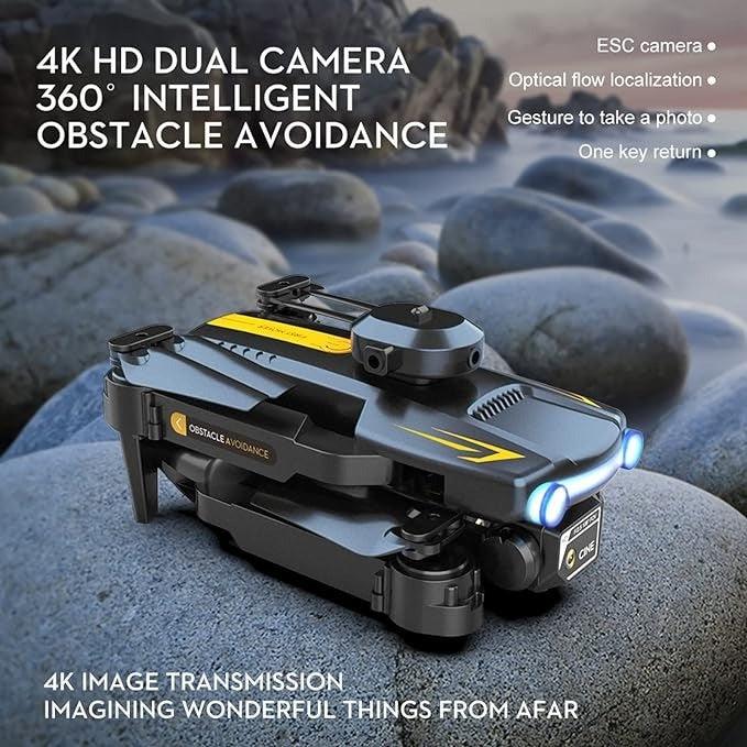 Dron Plegable con Lente Cámara Dual Ultra HD 4K, Wifi, Estabilizador de Vuelo y transmisión en tiempo Real - IMASI RD STORE