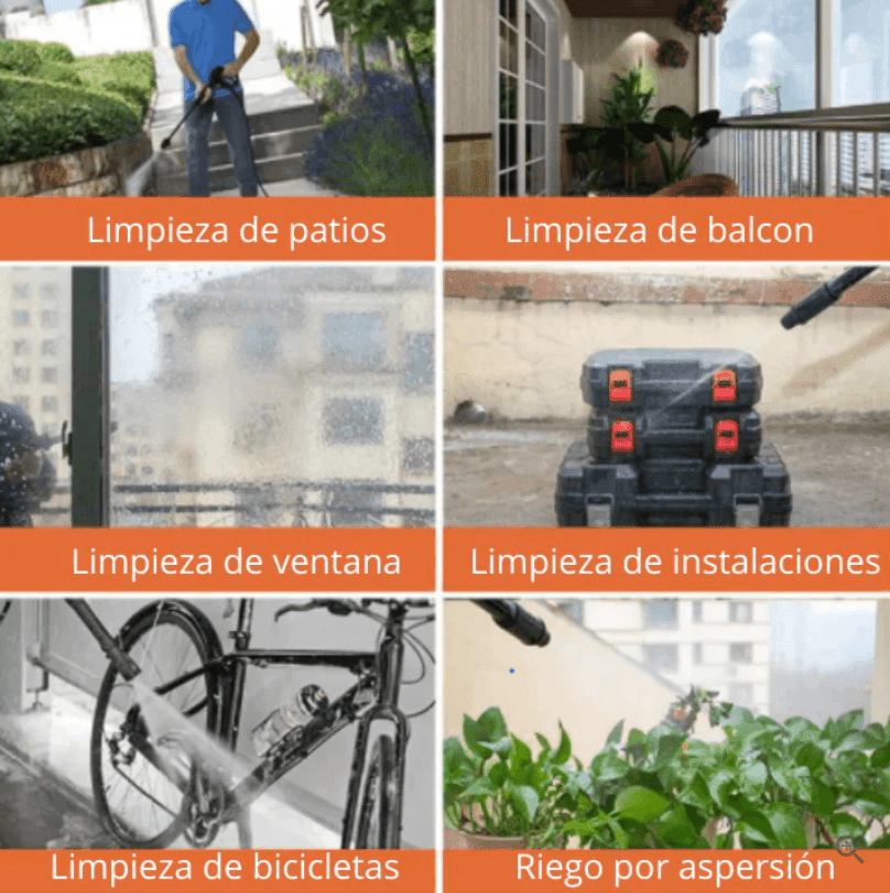 HIDROLAVADORA PÓRTATIL RECARGABLE DE ALTA PRESIÓN | 1 BATERÍA DE 48V - IMASI RD STORE