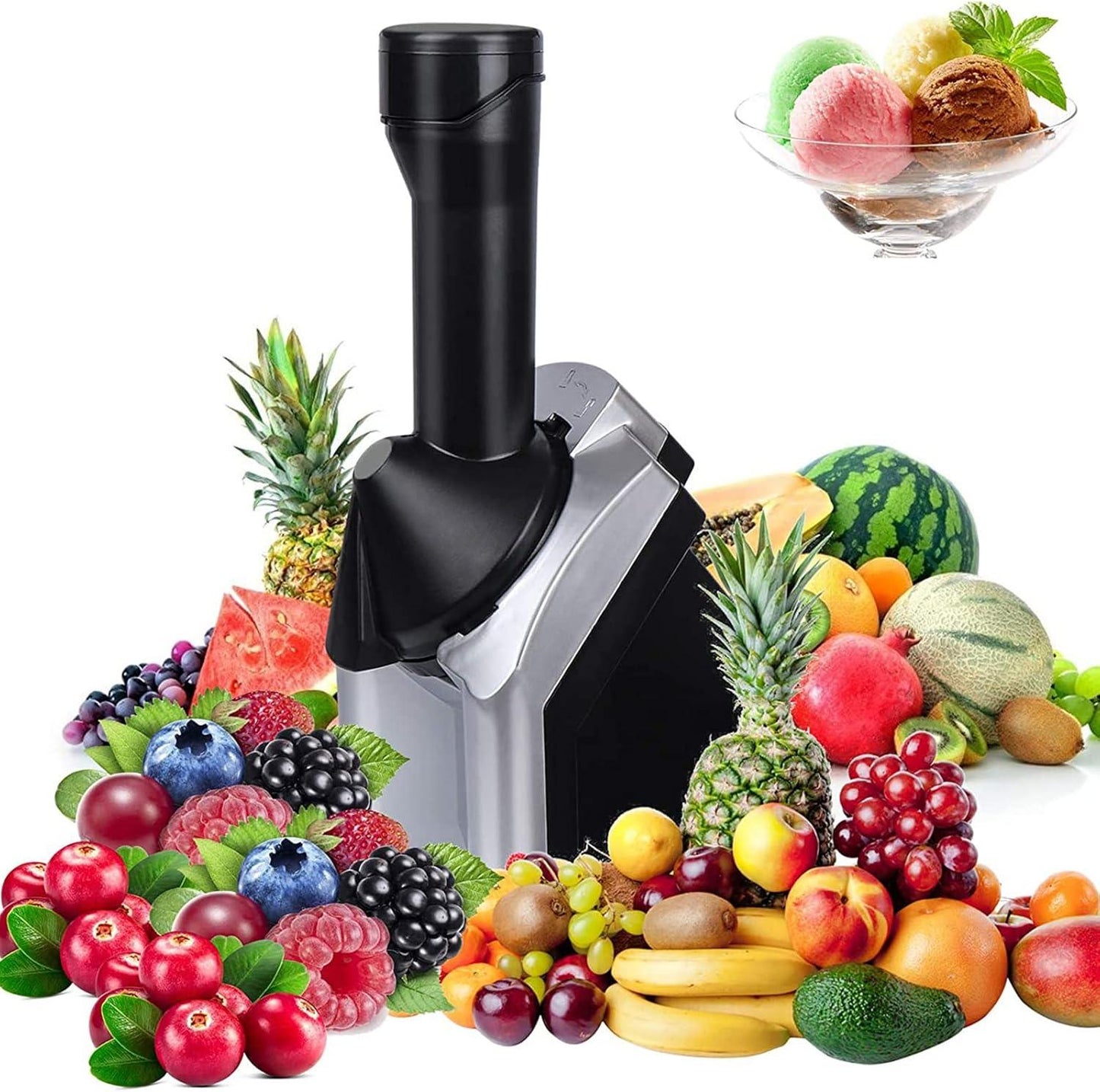 Maquina de Helados instantaneos NatureCream™ | Convierte frutas en deliciosos helados saludables en segundos ¡Fácil y rápido! - IMASI RD STORE