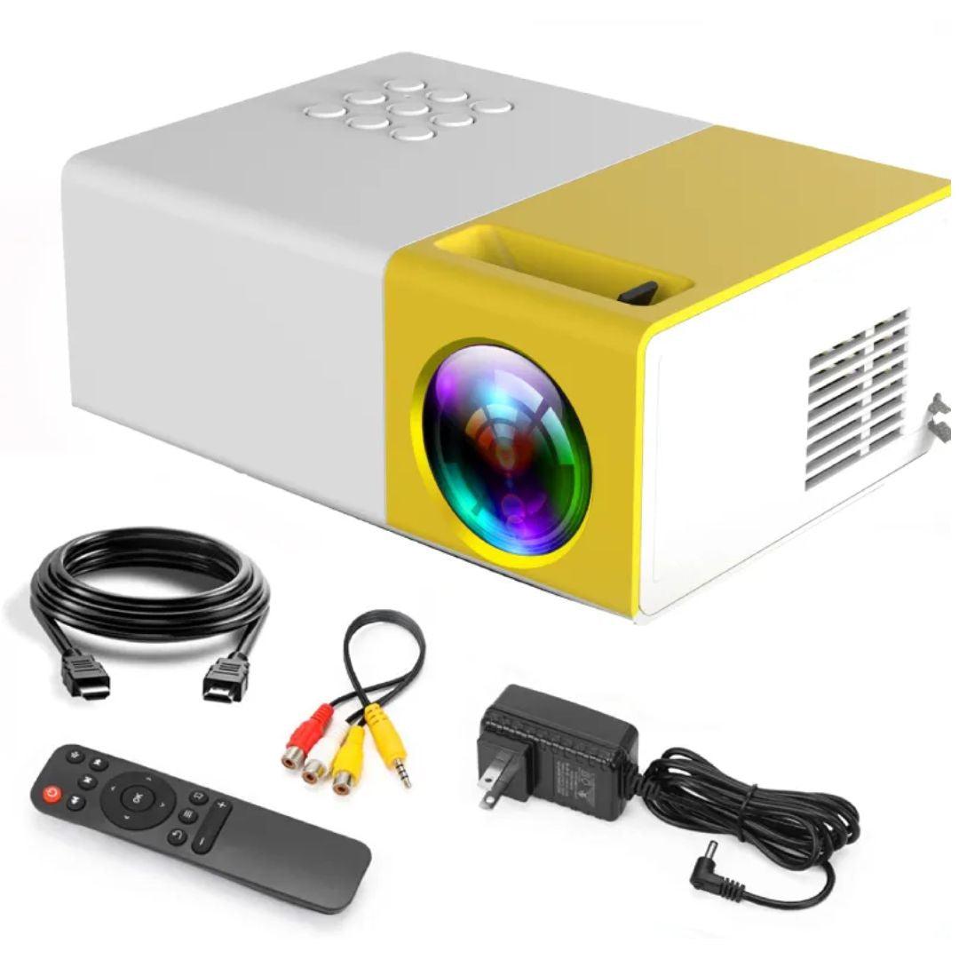Mini Proyector Portátil YG300 HD y 60" ¡Tu cine en cualquier lugar! - IMASI RD STORE