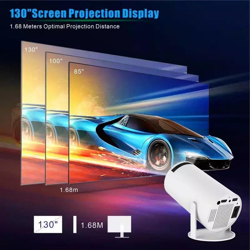 Proyector Portátil Inteligente 4k (Versión PRO 2025) Android 11 | Ideal para tu Negocio, hogar, universidad y trabajo - IMASI RD STORE