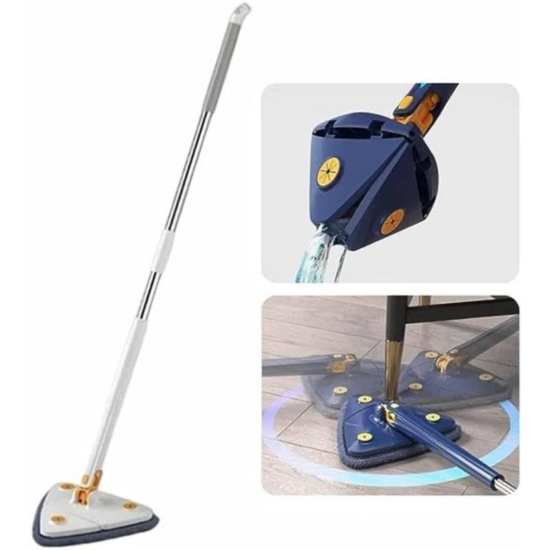 Trapeador Twesting Triangular 360° Autoexprimible + 5 Mopas de Microfibra - IMASI RD STORE