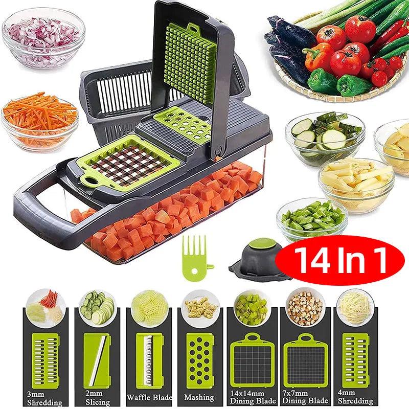 VeggiePro 2.0 - CORTADOR DE VEGETALES SHOPER 14 EN 1 - IMASI RD STORE
