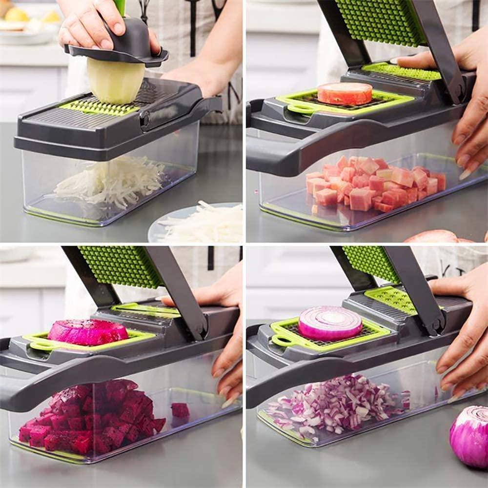 VeggiePro 2.0 - CORTADOR DE VEGETALES SHOPER 14 EN 1 - IMASI RD STORE