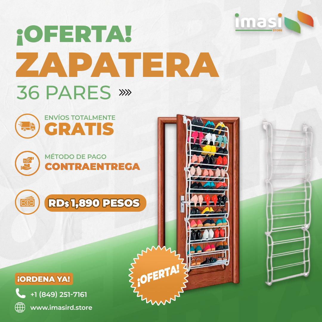 ZAPATERA COLGANTE MaxFit™ DE PUERTA - HASTA 36 PARES | Práctico, resistente y fácil de instalar | El zapatero que necesitas - IMASI RD STORE