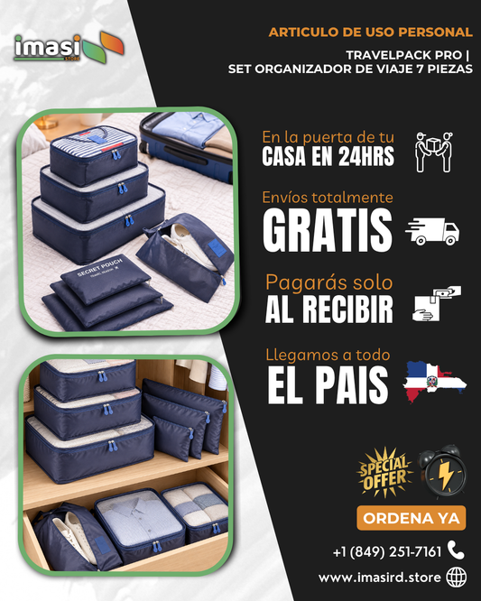TravelPack Pro | Set Organizador de Viaje 7 Piezas