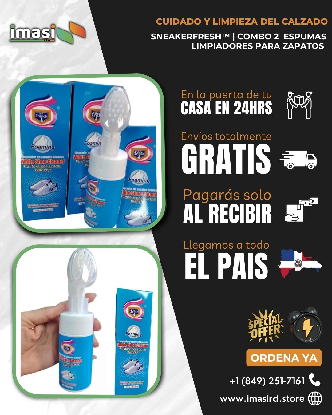 Set de 2 Espumas Limpiadoras para Zapatos | Devuélveles el Blanco y Haz que Luzcan Como Nuevos