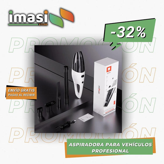 ASPIRADORA PARA VEHÍCULOS PROFESIONAL CARSUN - IMASI RD STORE