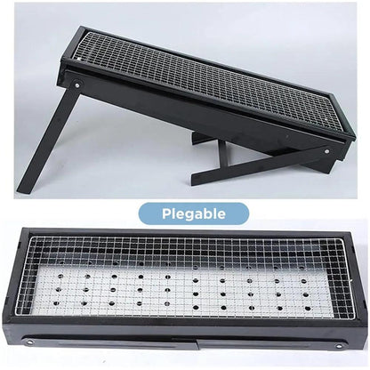BBQ GRILL PORTABLE DE CARBÓN | MATERIAL DE ACERO INOXIDABLE & RESISTENTE A ALTAS TEMPERATURAS - IMASI RD STORE