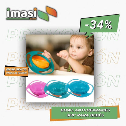 BOWL ANTI - DERRAMES 360° PARA BEBÉS - IMASI RD STORE