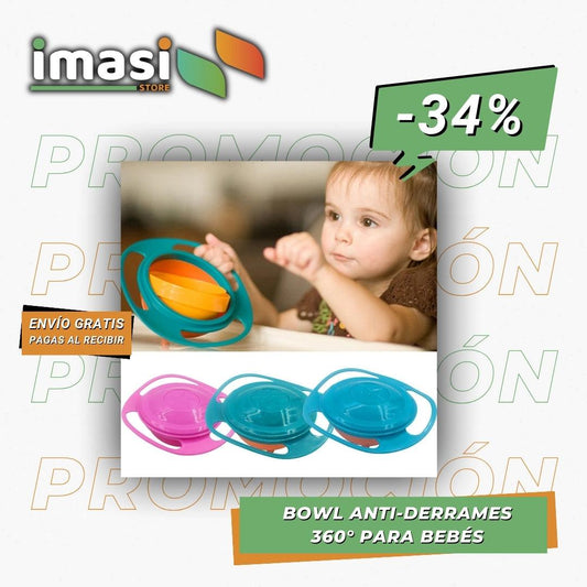 BOWL ANTI - DERRAMES 360° PARA BEBÉS - IMASI RD STORE