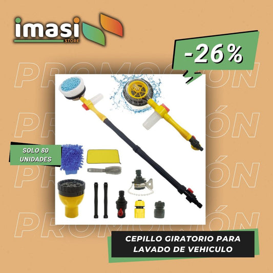 CEPILLO AUTOMÁTICO PROFESIONAL GIRATORIO PARA LAVADO DE VEHICULO - IMASI RD STORE