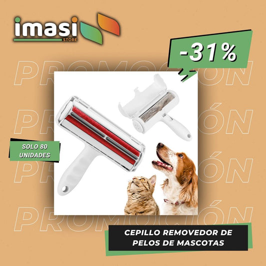 CEPILLO REMOVEDOR DE PELOS DE MASCOTAS - IMASI RD STORE