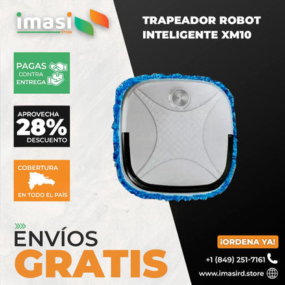 EasyBot Aspriadora 3 en 1: ¡Limpieza sin esfuerzo! Aspira, barre y trapea automáticamente - IMASI RD STORE