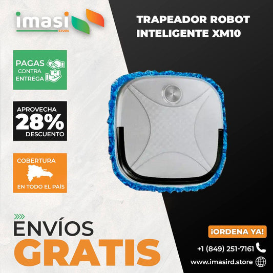 EasyBot Aspriadora 3 en 1: ¡Limpieza sin esfuerzo! Aspira, barre y trapea automáticamente - IMASI RD STORE