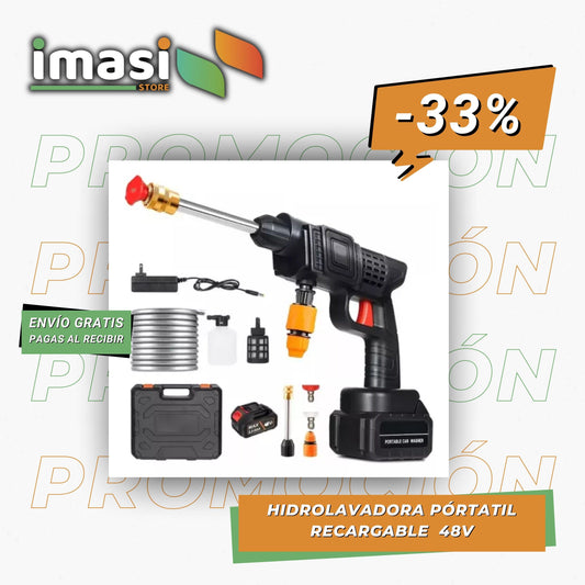 HIDROLAVADORA PÓRTATIL RECARGABLE DE ALTA PRESIÓN | 1 BATERÍA DE 48V - IMASI RD STORE