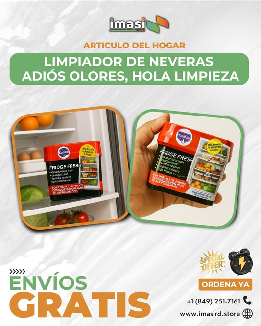 Limpiador de Neveras | Adiós Olores, Hola Limpieza - IMASI RD STORE