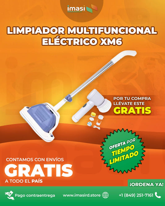 Limpiador multifuncional electrico xm6 CleanMaster™ + REGALO INCLUIDO | Limpieza profesional en casa: sin cables, sin cansancio, con resultados perfectos. - IMASI RD STORE