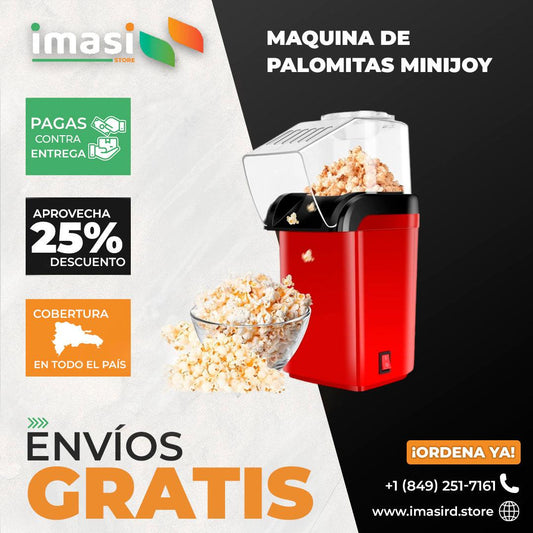 Máquina de Palomitas Minjoy CineSnack Pro™ | ¡Tu Noche de Películas Nunca Fue Tan Fácil! - IMASI RD STORE