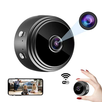 MINI CÁMARA MAGNÉTICA HD 1080P, INALÁMBRICA, WIFI, CON SONIDO, 360°, SENSOR DE MOVIMIENTO & VISIÓN NOCTURNA - IMASI RD STORE