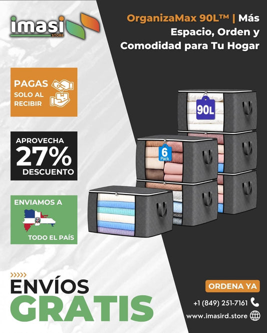 OrganizaMax 90L™ | Más Espacio, Orden y Comodidad para Tu Hogar