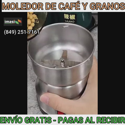 MOLINILLO ELÉCTRICO EXPRESSO - PARA CAFÉ, GRANOS Y LEGUMBRES