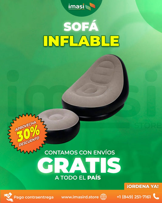 Sofá Inflable AirZen™ | ¡Tu Descanso Va Contigo! Sofá Inflable Ergonómico - IMASI RD STORE