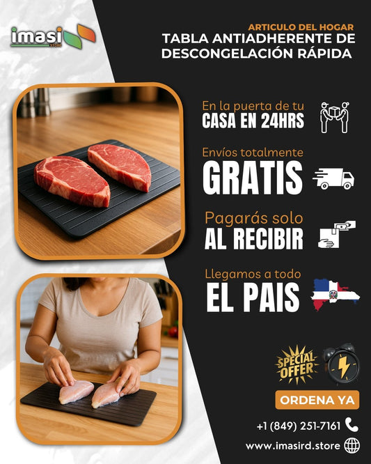 Tabla Antiadherente de Descongelación Rápida | sin microondas ni electricidad - IMASI RD STORE