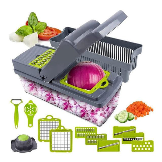 VeggiePro 2.0 - CORTADOR DE VEGETALES SHOPER 14 EN 1 - IMASI RD STORE